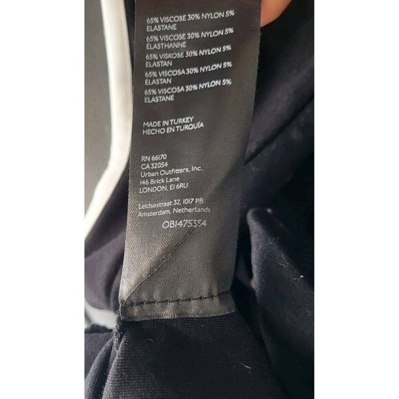 Maeve By Anthropologie Sweetheart Ponte Crop Top Black White Rockabilly Size L - Picture 9 of 11